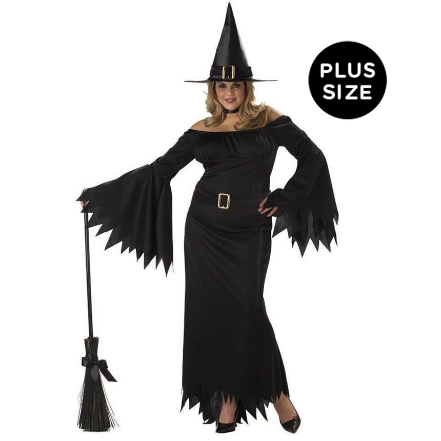 Halloween Costumes Elegant Witch Adult Plus Costume