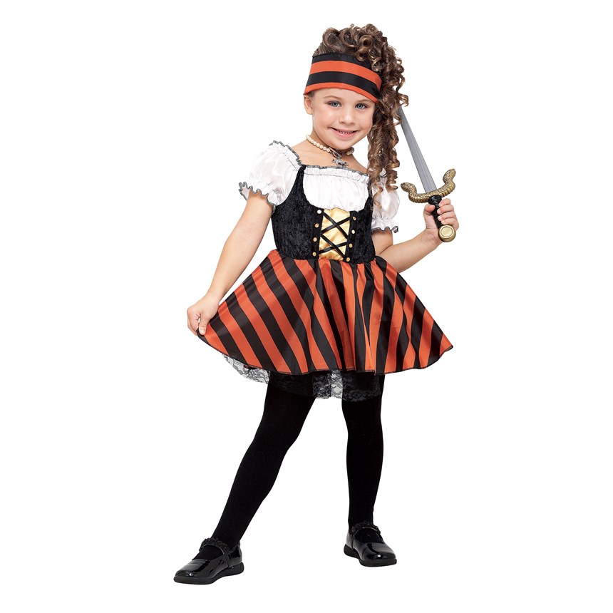 Pirate Girl with Striped Skirt Toddler Costume   Costumes, 33440 