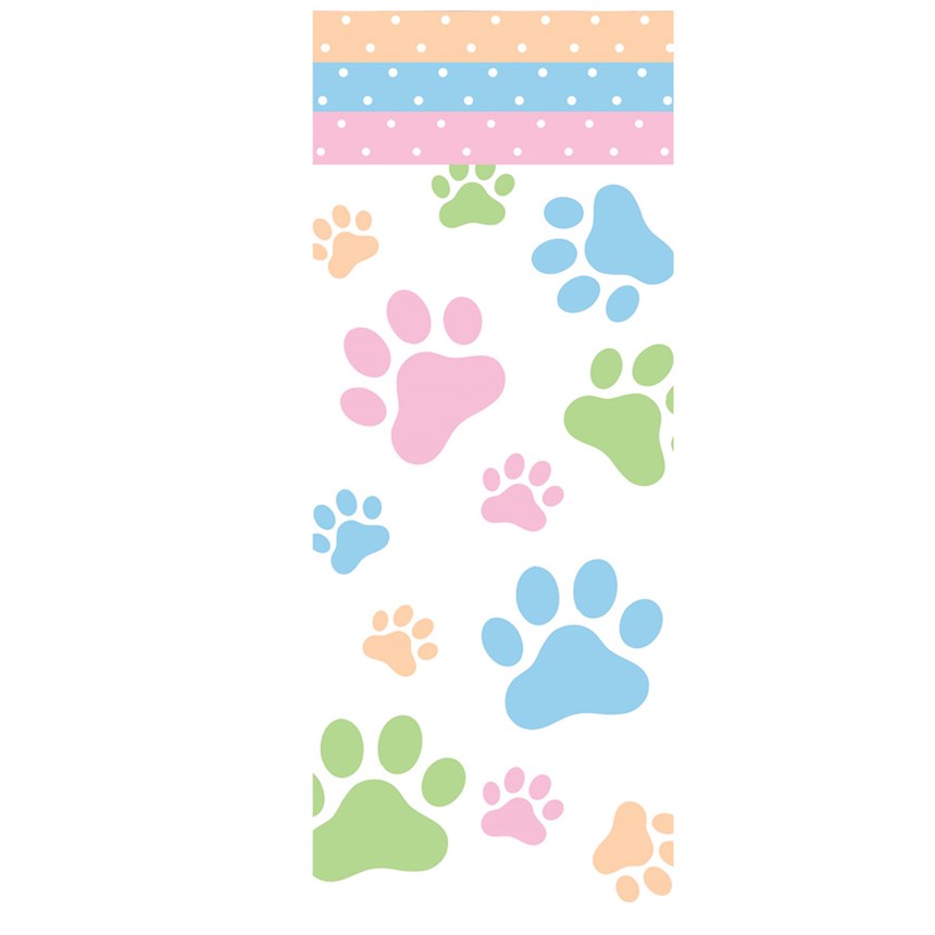 Halloween Costumes Dog Paws Plastic Tablecover
