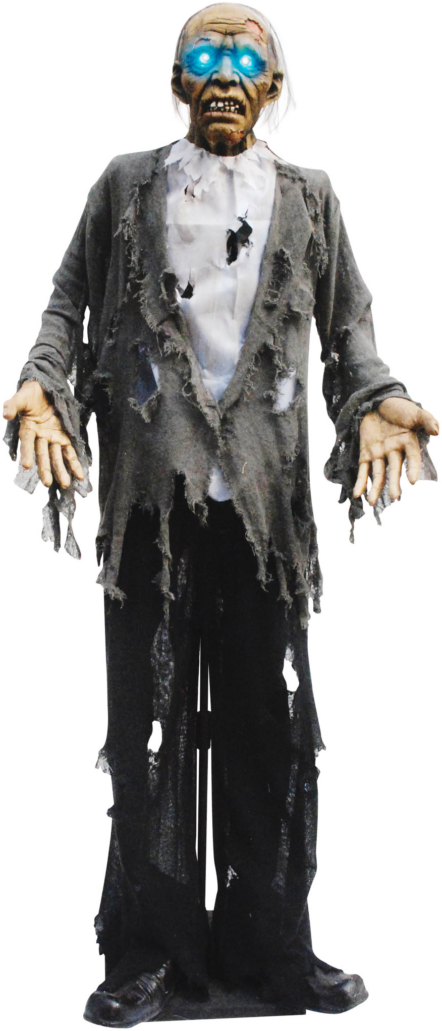 Standing Zombie with Light Up Eyes Animated Prop