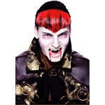 Gothic Widows Peak Red Hairpiece Adult - One-Size