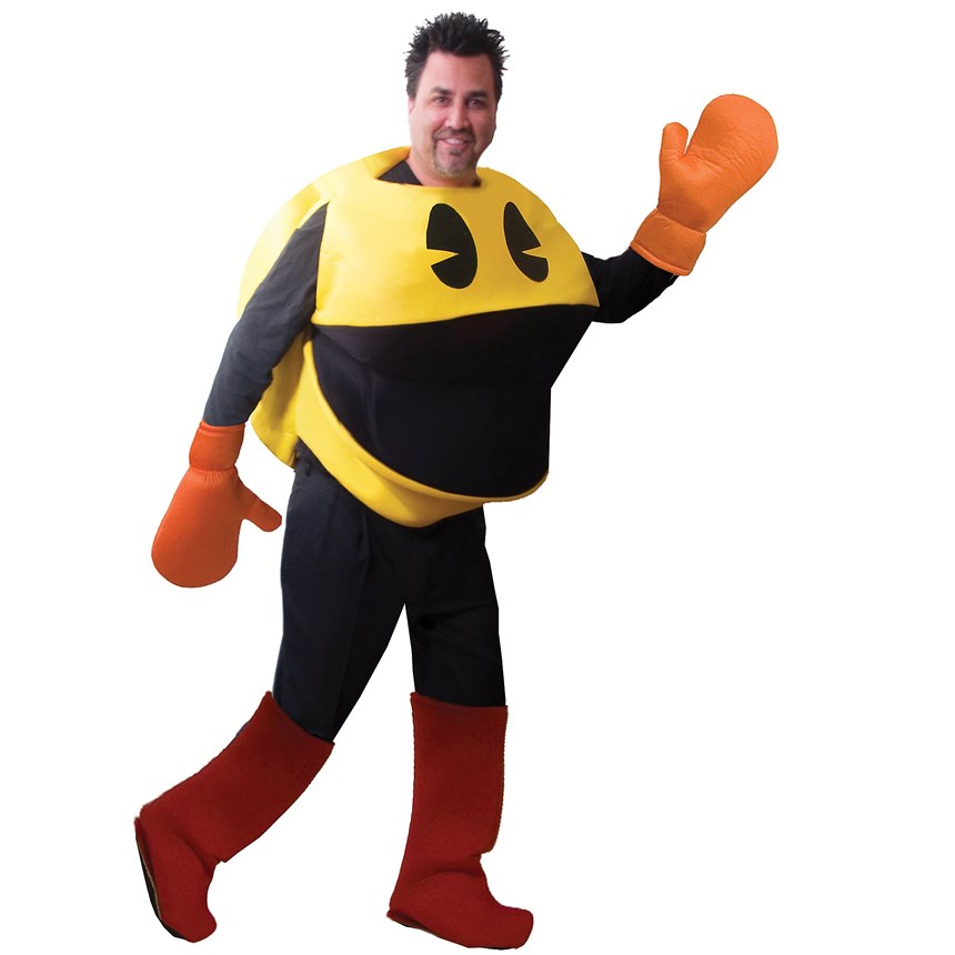 Halloween Costumes Pac Man Deluxe Adult Costume