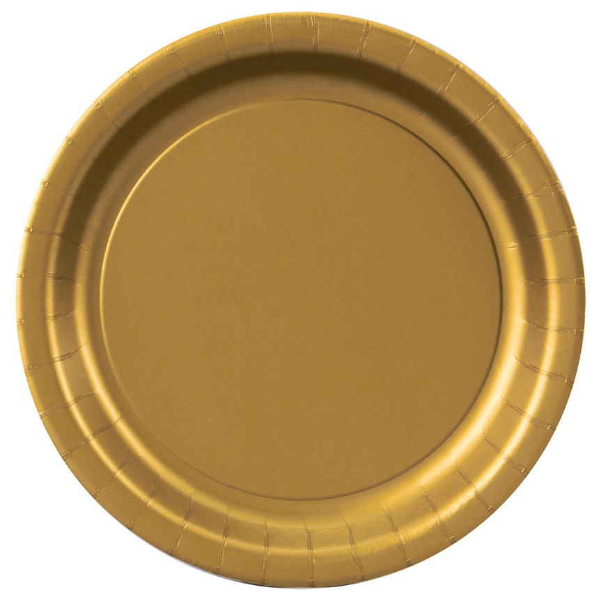 Glittering Gold (Gold) Dinner Plates (24 count)   Costumes, 72611 