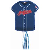 Cleveland Indians Baseball   Shirt Shaped Pull String Pinata