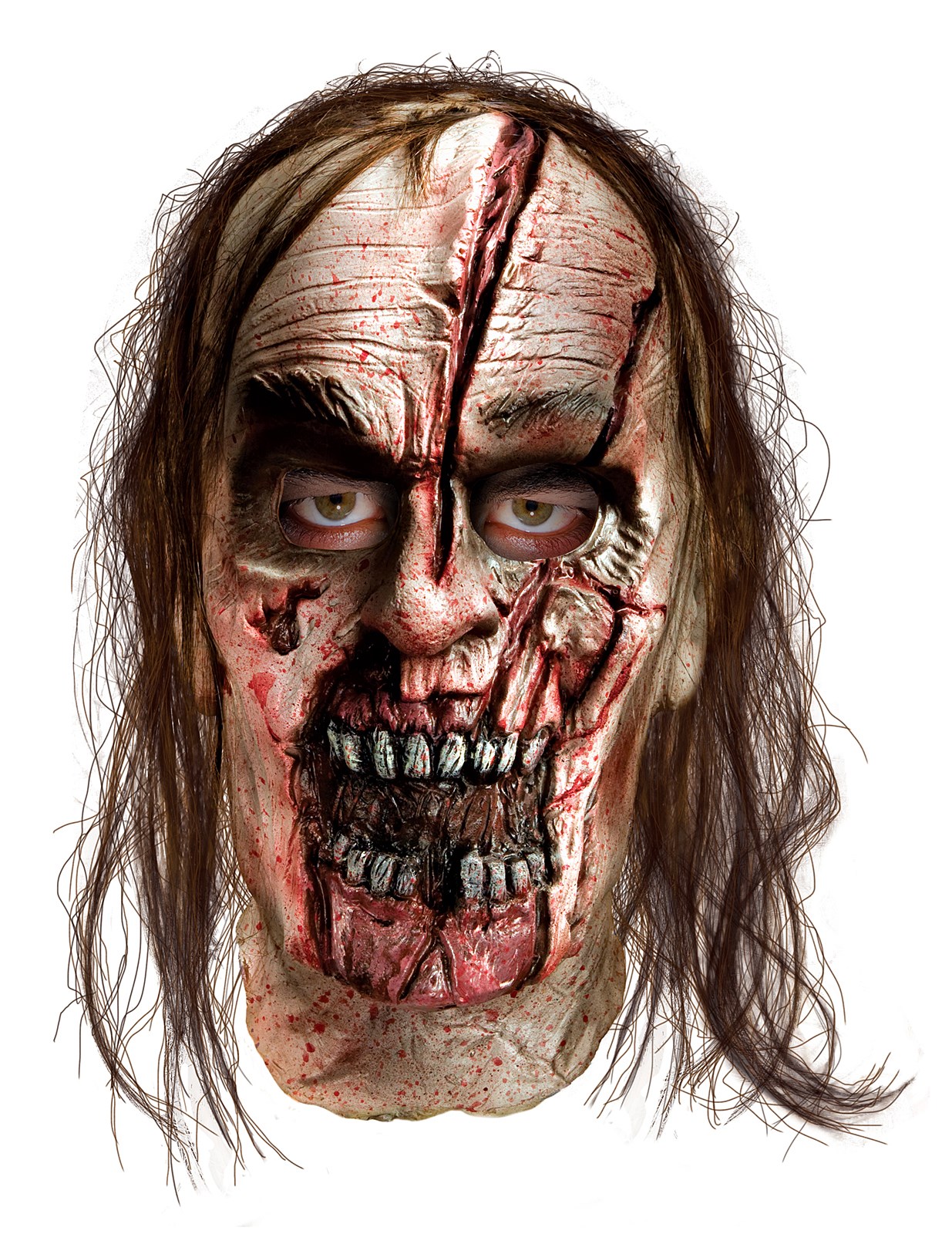 The Walking Dead Zombie With Split Head Deluxe Mask (Adult)