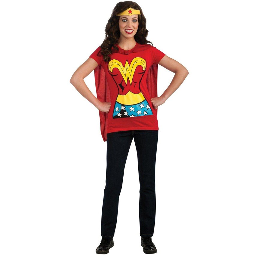Halloween Costumes Wonder Woman T Shirt Adult Costume Kit