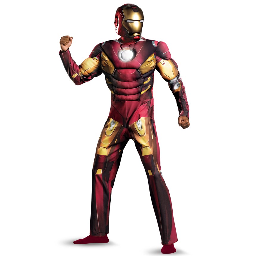 Halloween Costumes The Avengers Iron Man Mark VII Muscle Adult Costume
