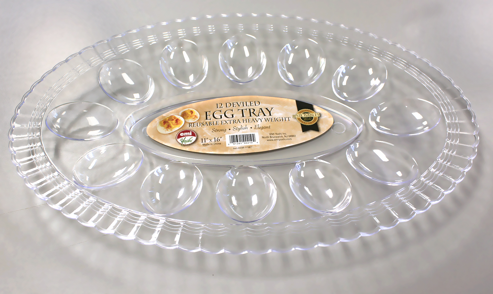 Plastic Deviled Egg Tray Clear