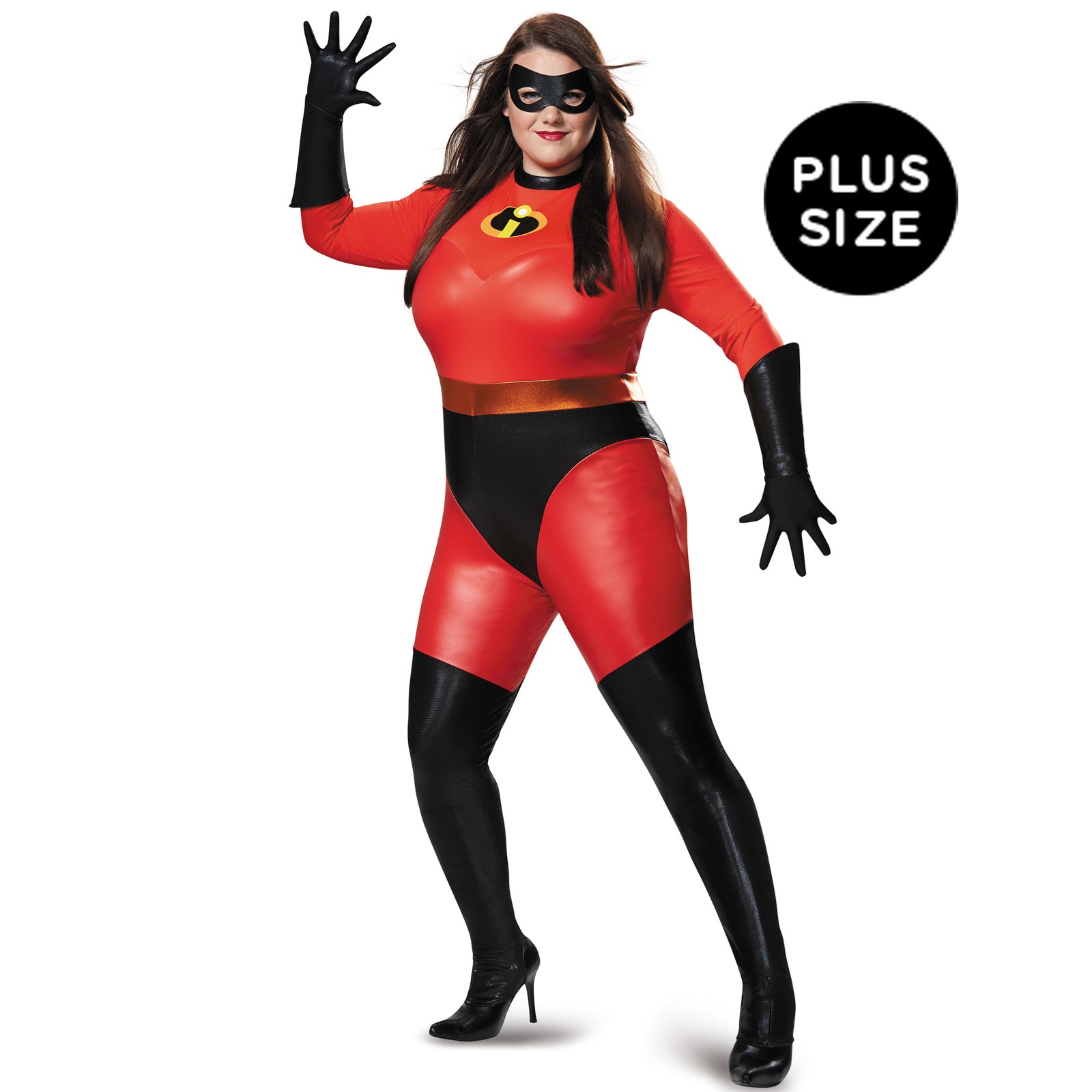 Disneys the Incredibles: Plus Size Mrs. Incredible Bodysuit Costume For Wom...