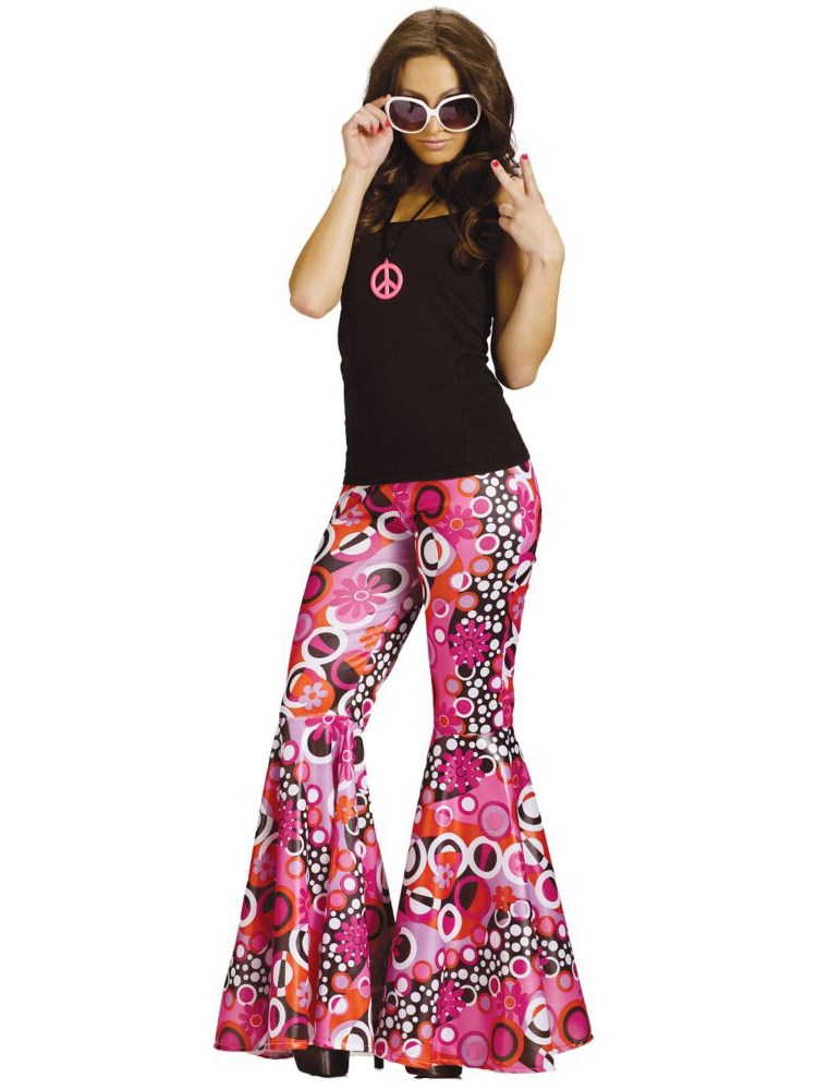 Flower Child Adult Bell Bottoms | BuyCostumes.com