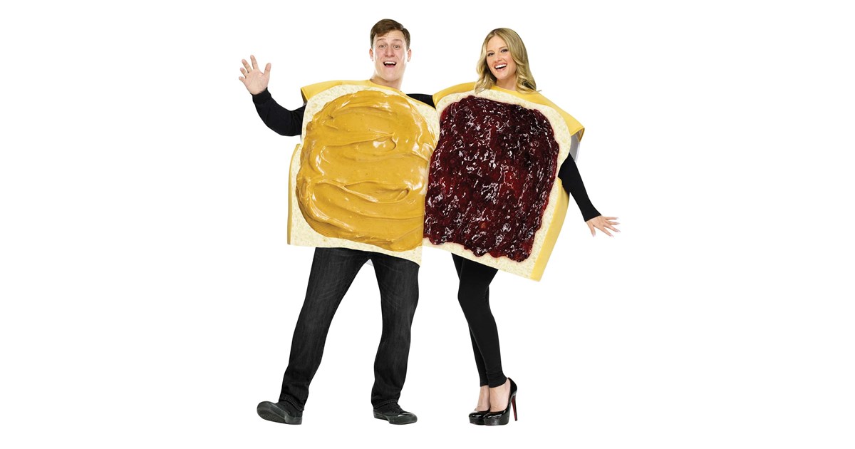 Peanut Butter And Jelly Couple Adult Costume | BuyCostumes.com